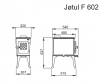 Jøtul F 602 N liatinové kachle krb-pec