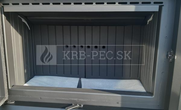 Kratki Lucy 14 teplovzdušná oceľová krbová vložka s rovným presklením krb-pec