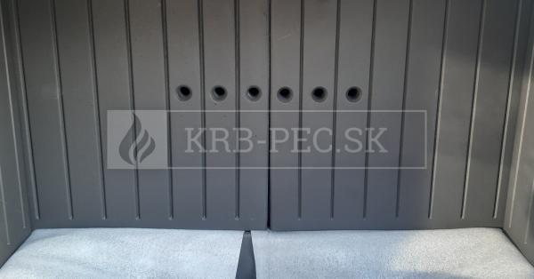 Kratki Lucy 14 teplovzdušná oceľová krbová vložka s rovným presklením krb-pec