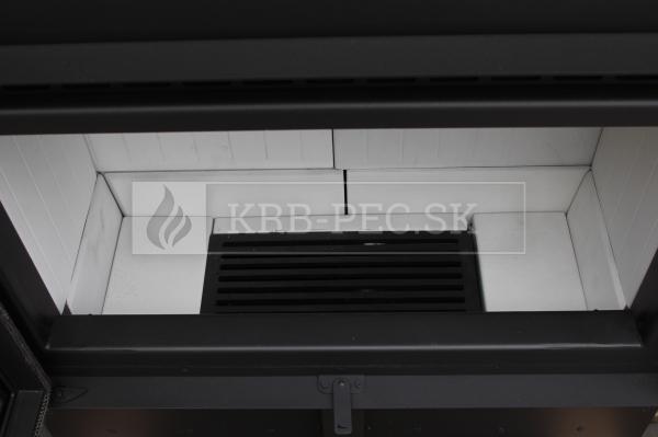 Kratki Lucy 14 teplovzdušná oceľová krbová vložka s rovným presklením krb-pec