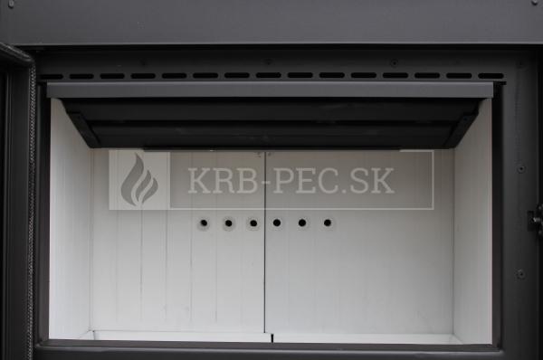Kratki Lucy 14 teplovzdušná oceľová krbová vložka s rovným presklením krb-pec