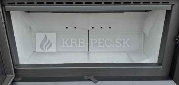 Kratki Lucy 16 teplovzdušná oceľová krbová vložka s rovným presklením krb-pec