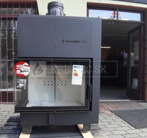 Kratki MBA 17 kW BS L ľavá rohová krbová vložka krb-pec
