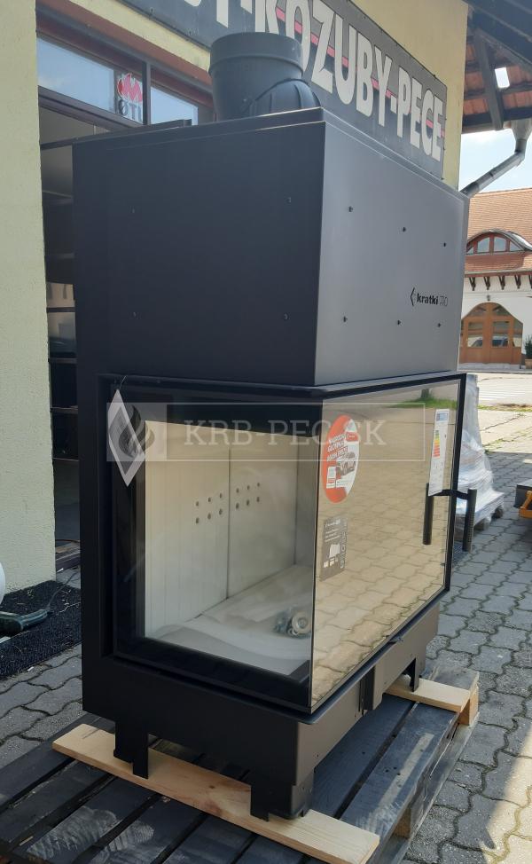 Kratki MBA 17 kW BS L ľavá rohová krbová vložka krb-pec