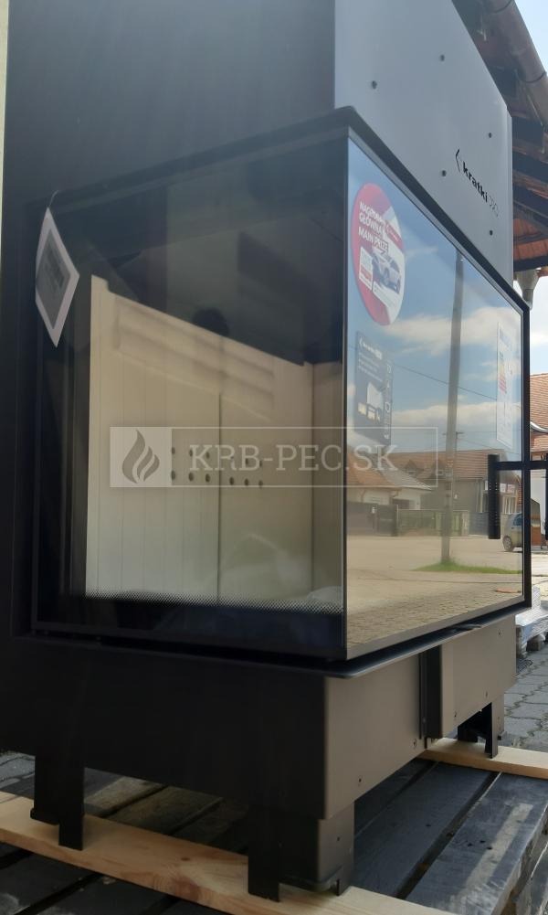 Kratki MBA 17 kW BS L ľavá rohová krbová vložka krb-pec