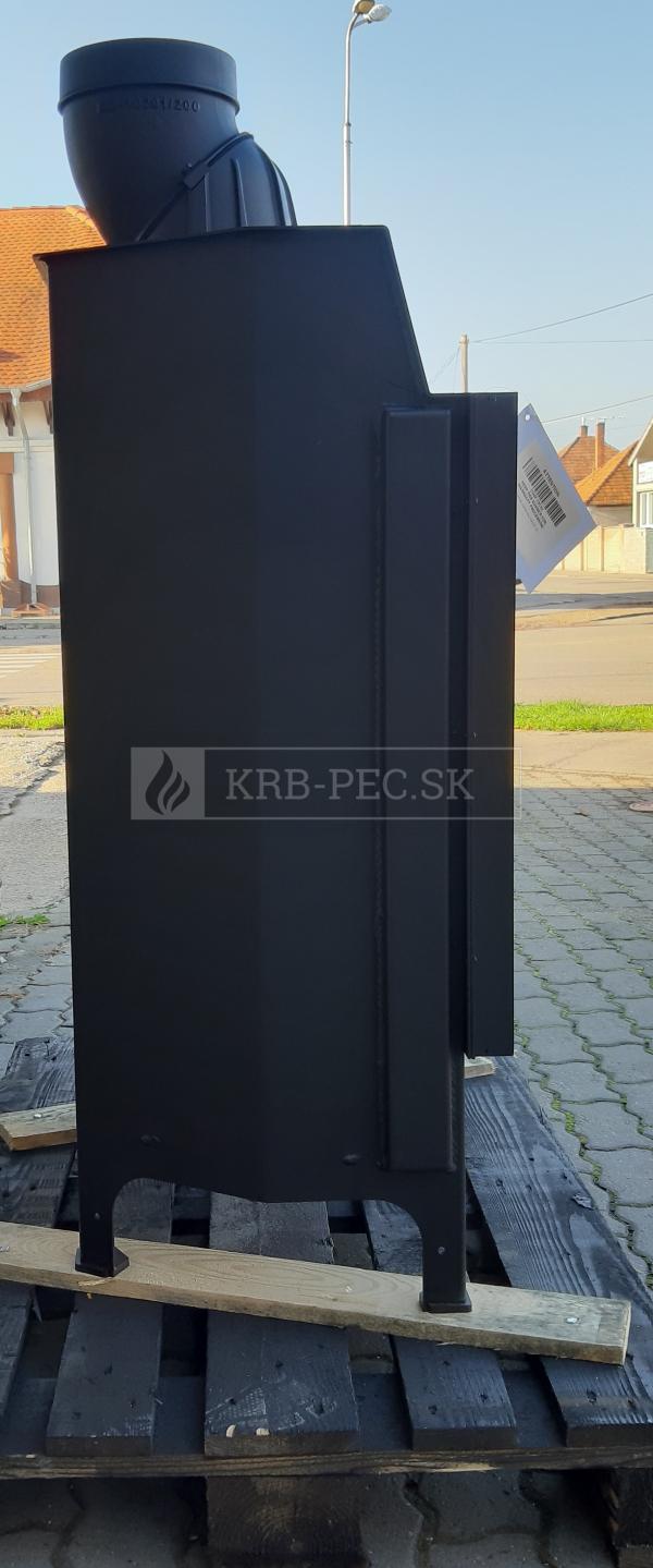 Kratki Nadia 13 rovná oceľová krbová vložka krb-pec