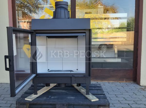 Kratki Nadia 13 rovná oceľová krbová vložka krb-pec