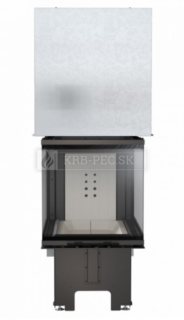 Kratki NBU 11 kW dizajnová trojstranná krbová vložka s výsuvnými dvierkami krb-pec