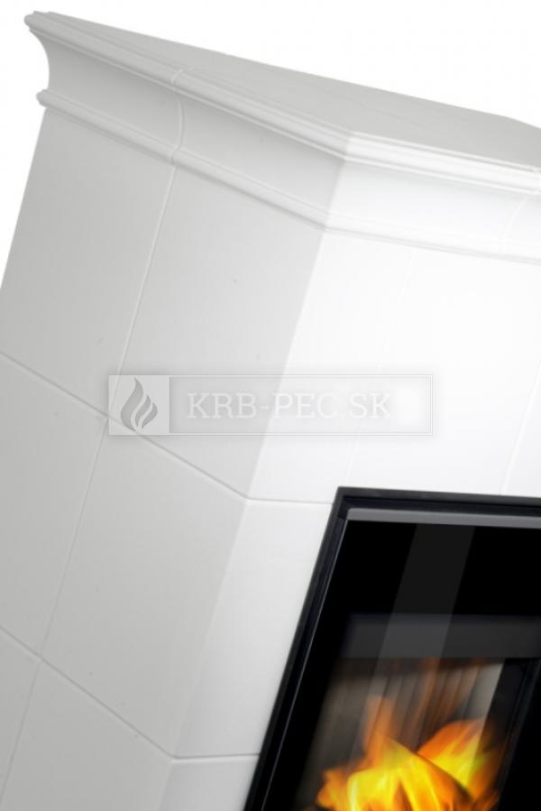 Hein Este 6 moderné keramické krbové kachle so šamotovým ohniskom krb-pec