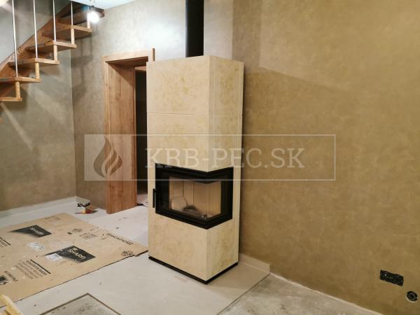 Hein Solid R accum krbové kachle s veľkoformátovou keramikou krb-pec