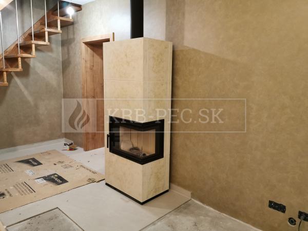 Hein Solid R accum krbové kachle s veľkoformátovou keramikou krb-pec