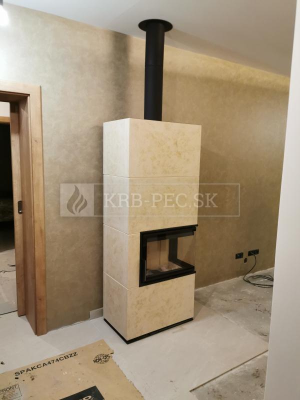 Hein Solid R accum krbové kachle s veľkoformátovou keramikou krb-pec