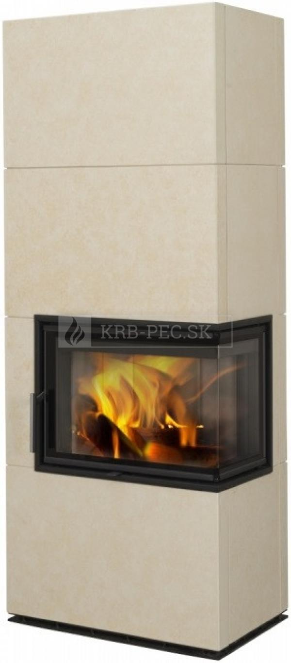 Hein Solid R accum krbové kachle s veľkoformátovou keramikou krb-pec