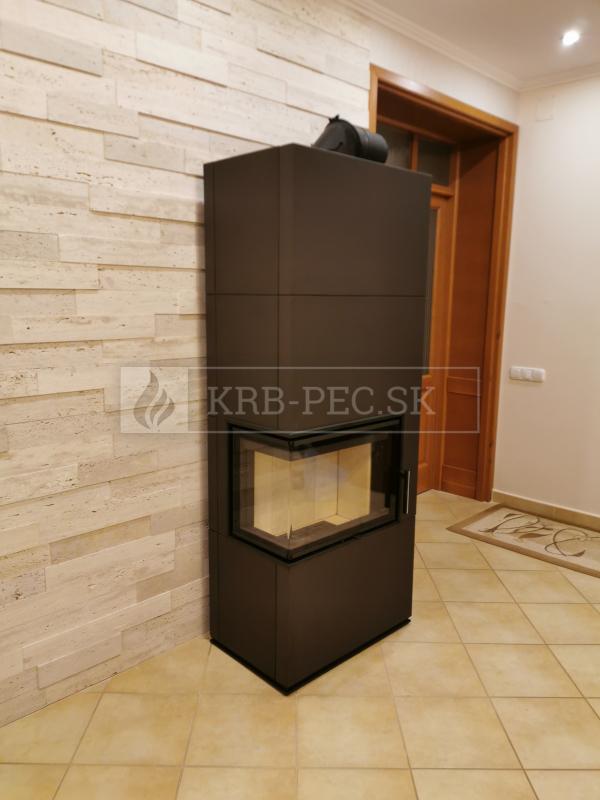 Hein Solid L accum krbové kachle s veľkoformátovou keramikou krb-pec