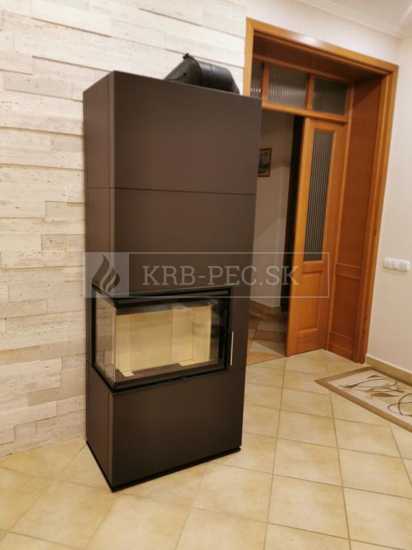 Hein Solid L accum krbové kachle s veľkoformátovou keramikou krb-pec