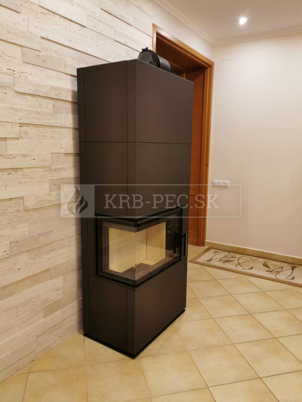 Hein Solid L accum krbové kachle s veľkoformátovou keramikou krb-pec