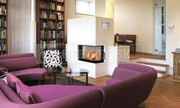 BeF Therm 6 CP kvalitná, dizajnová, moderná krbová vložka s otváraním do boku krb-pec