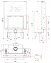 BeF Therm V 7 dizajnová krbová vložka s výsuvnými dvierkami krb-pec