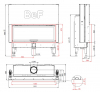 BeF Therm V 14 dizajnová krbová vložka s výsuvnými dvierkami krb-pec