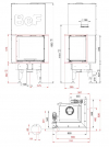 BeF Therm V 6 CP dizajnová krbová vložka s výsuvnými dvierkami krb-pec