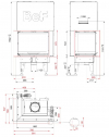 BeF Therm V 8 CL rohová krbová vložka s výsuvnými dvierkami krbyonline