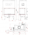 BeF Therm V 10 CP dizajnová krbová vložka s výsuvnými dvierkami krb-pec