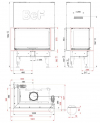 BeF Therm V 10 CL dizajnová krbová vložka s výsuvnými dvierkami krb-pec