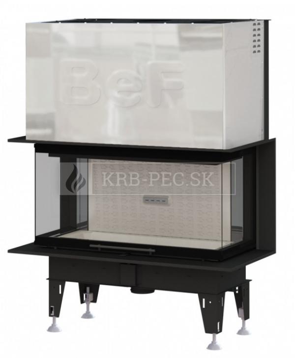 BeF Therm V 10 C obojstranná krbová vložka s výsuvnými dvierkami krb-pec