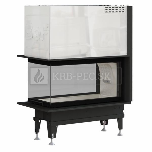 BeF Therm V 10 U dizajnová, luxusná krbová vložka s výsuvnými dvierkami krb-pec