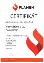 Flamen certifikát - Odborné školenie - KRBOVÉ ŠTÚDIO - Patrik Hervay krb-pec