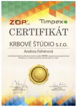 ZOP - Timpex certifikát - Odborné školenie - KRBOVÉ ŠTÚDIO - Andrea Fehérová krb-pec