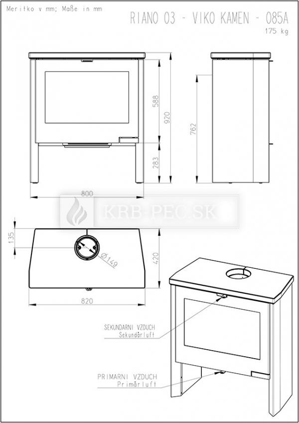 Romotop RIANO 03 kameň