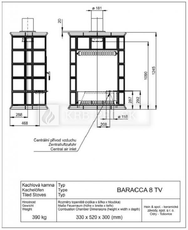 BARACCA 8 TV - teplovodný výmenník