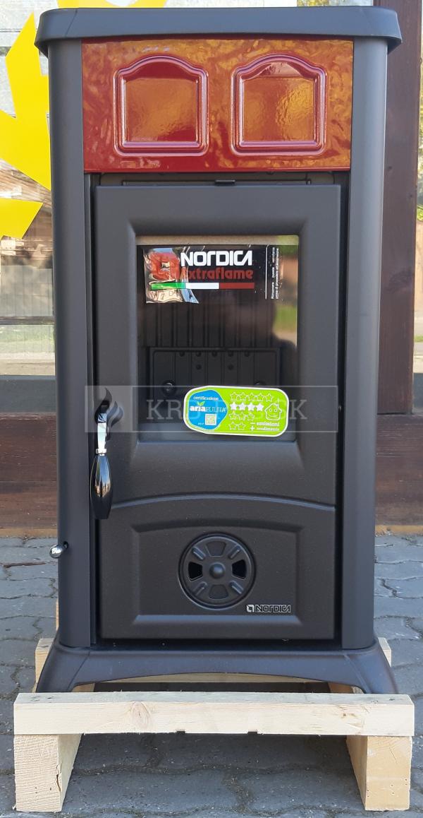 La Nordica Gemma sálavá keramická piecka s liatinovým ohniskom krb-pec