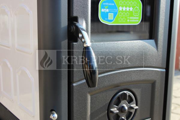 La Nordica Gemma sálavá keramická piecka s liatinovým ohniskom krb-pec