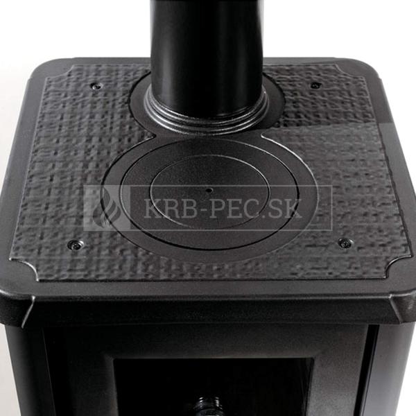 La Nordica Gemma s rúrou sálavá keramická piecka s liatinovým ohniskom krb-pec