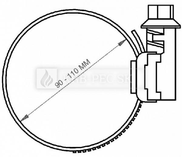 SPONA 100 spona 90-110 mm W1