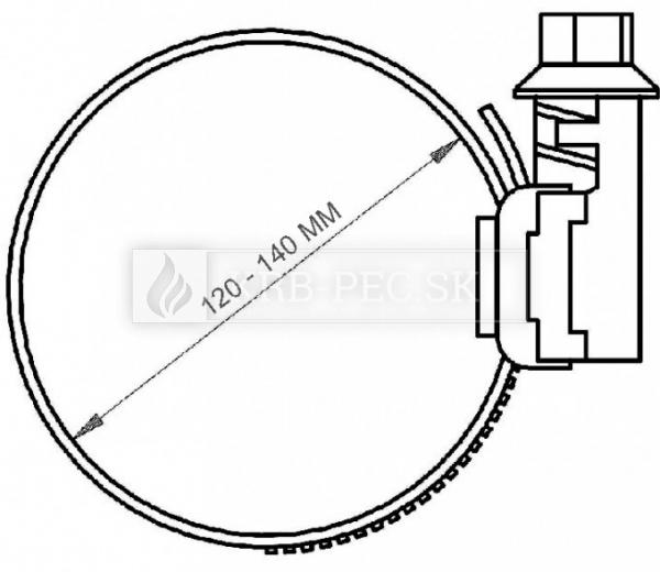 SPONA 125 spona 120-140 mm W2