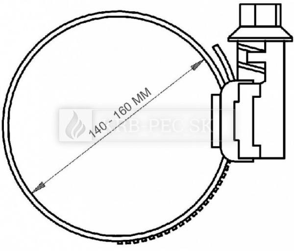 SPONA 150 spona 140-160 mm W2