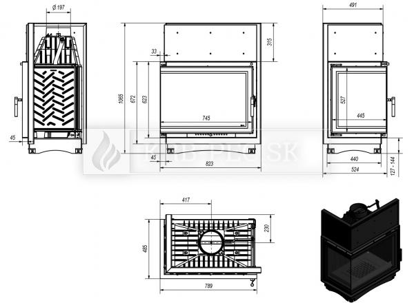 Kratki AMELIA 25 ľavá BS DECO