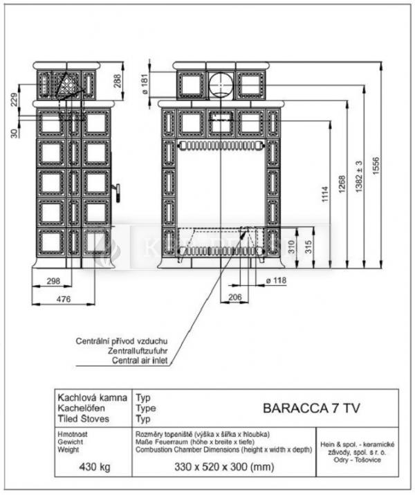BARACCA 7 TV - teplovodný výmenník