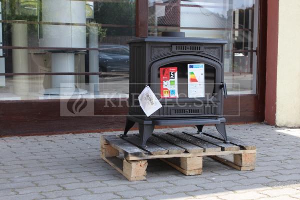 Kratki KOZA K6 liatinové krbové kachle čierne krb-pec