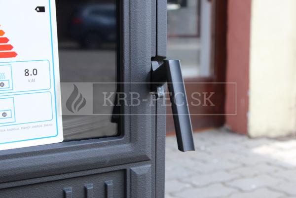 Kratki KOZA K6 liatinové krbové kachle čierne krb-pec