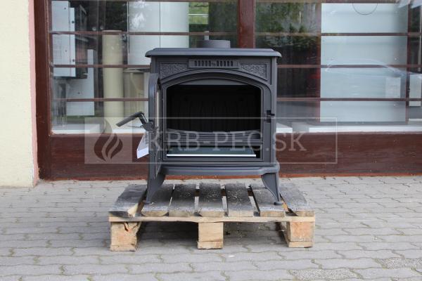 Kratki KOZA K6 liatinové krbové kachle čierne krb-pec