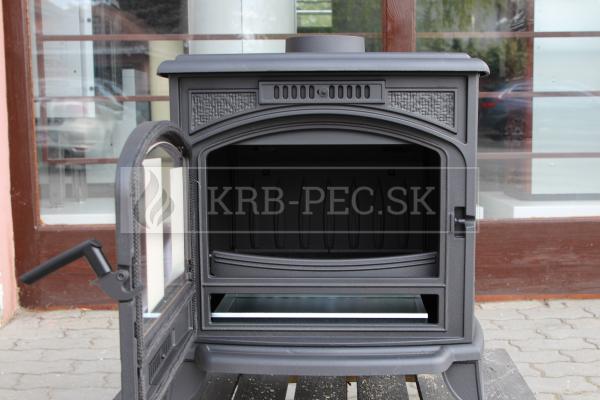 Kratki KOZA K6 liatinové krbové kachle čierne krb-pec