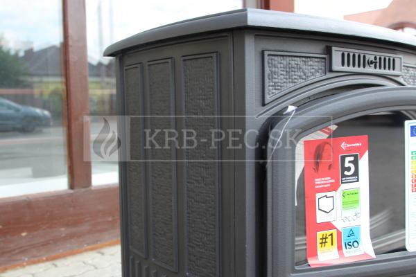 Kratki KOZA K6 liatinové krbové kachle čierne krb-pec