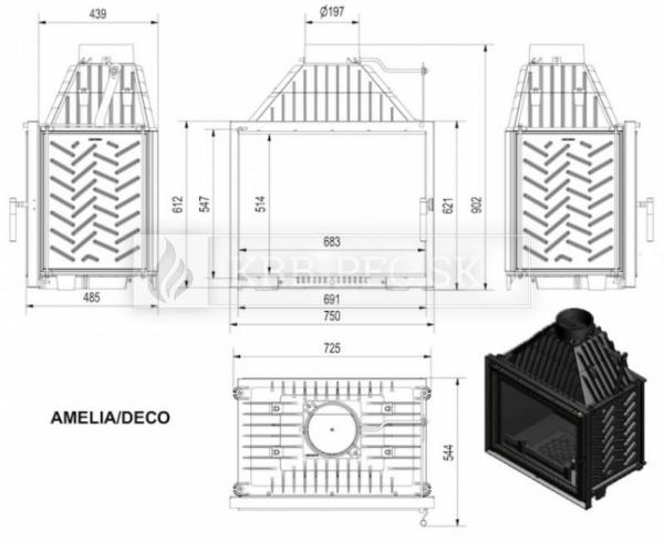 Kratki AMELIA 25 Deco