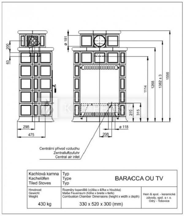 BARACCA OU TV - teplovodný výmenník