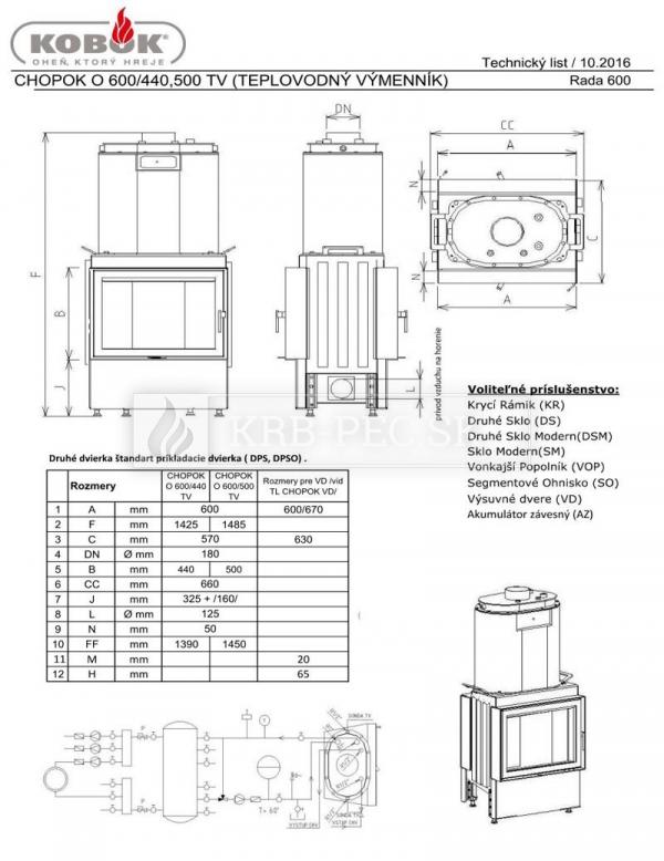 CHOPOK O 600/440,500 TV
