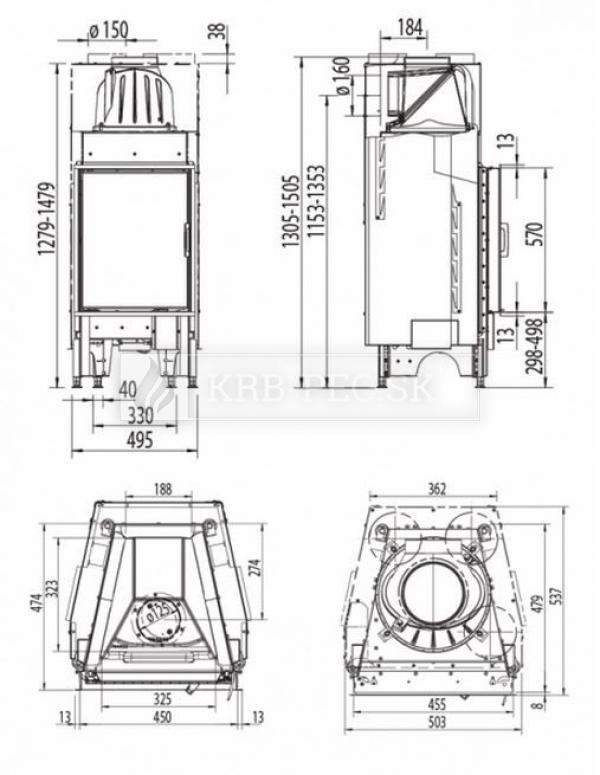 Austroflamm KV 45x57 K